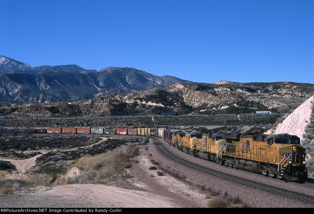 UP 7759 on Cajon Pass